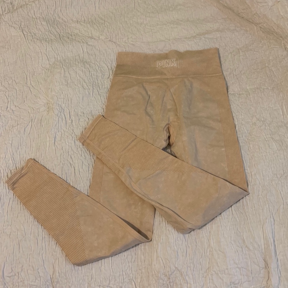 PINK Victoria Secret Tan Leggings!